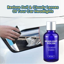 Car Headlight Lens Restoration Fluid Repair Kit Plastic Light Polish Cleaner NEW