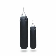 Solid Leather Punching Bag! Pre-Filled for Power! Ready to Hang & Hit Hard!