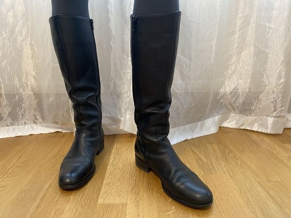 Women GABOR Boots Black Leather 38