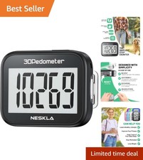 No-Bluetooth 3D Pedometer with Long Battery L...