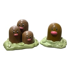 Pokemon Vintage TOMY CGTSJ Figures Dugtrio & Diglett