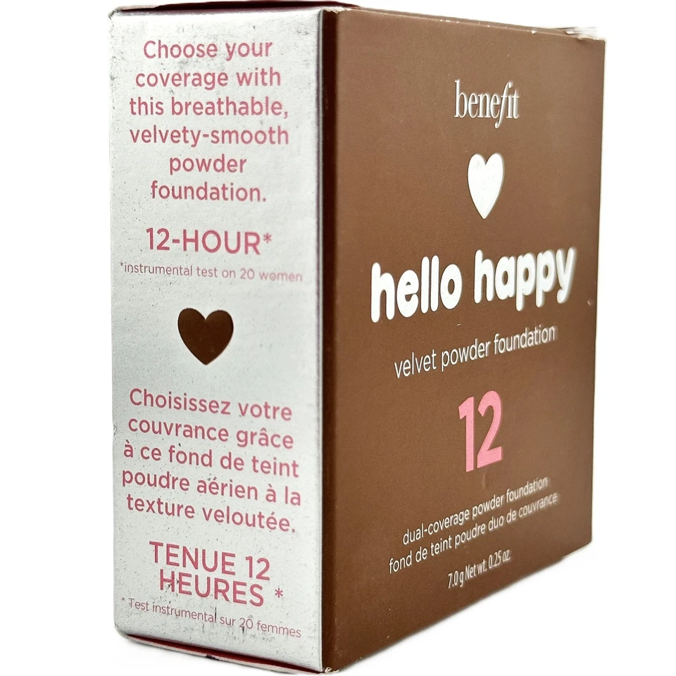 Benefit Hello Happy Dual-Coverage Velvet Powder Foundation - Shade 12 – 7 g - Image 2 of 4