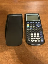 Texas Instruments TI-83 Plus Graphing Calculator Black With Cover, Tested Works