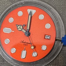 NH35 Movement With Orange Watch Dial