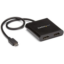 Image of com USB C to Dual HDMI Adapter USB Type C Multi Monitor MST Hub Dual 4K