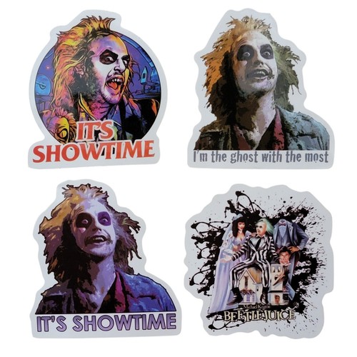 Lote 50 pegatinas Beetlejuice retro años 80 coleccionables medias Stuffer Lydia Deetz - Imagen 4 de 10