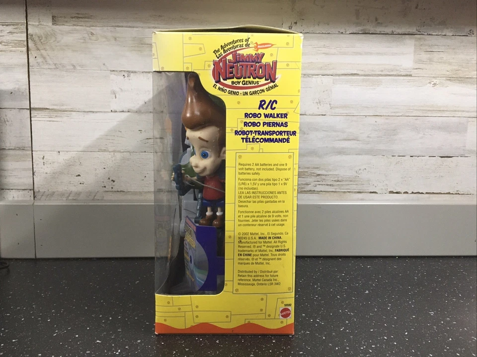 Nickelodeon Jimmy Neutron R/C Robo Walker Open Box with Remote 2002 Mattel - Image 3 of 4