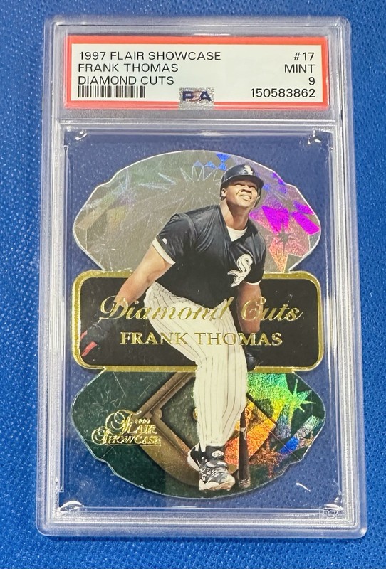 1997 Flair Showcase - Diamond Cuts Frank Thomas #17 HOF PSA 9 Low Pop