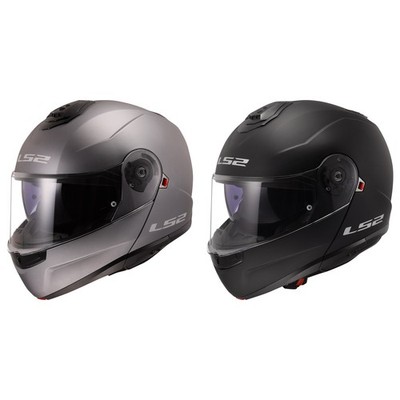 LS2 Motorrad Helm Strobe II 2 Solid FF908 - Klapphelm mit Sonnenblende