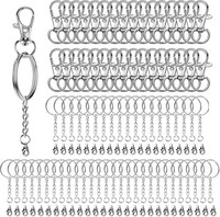 SchlüSselanhäNger Set 200 StüCk SchlüSselringe Karabiner Kette DIY