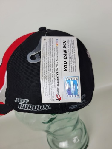 NWT Chase Nascar Jeff Gordon Red Black Adjustable Hat Hendrick 24 - Picture 7 of 10