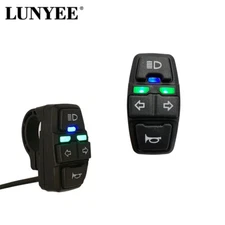 Electric Bike Light+Horn Switch DK336 Waterproof Ebike Scooter Motorcycle Button