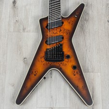 Dean Ml Select 8 Multiscale Guitar, Satin Natural Black Burst, Kahler Tremolo