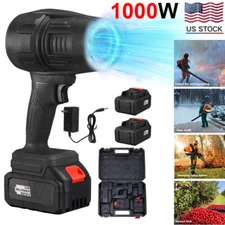 Leaf Blower Cordless with 2 Battery 35000RPM Leaf Blower Electric Leaf Cleaner