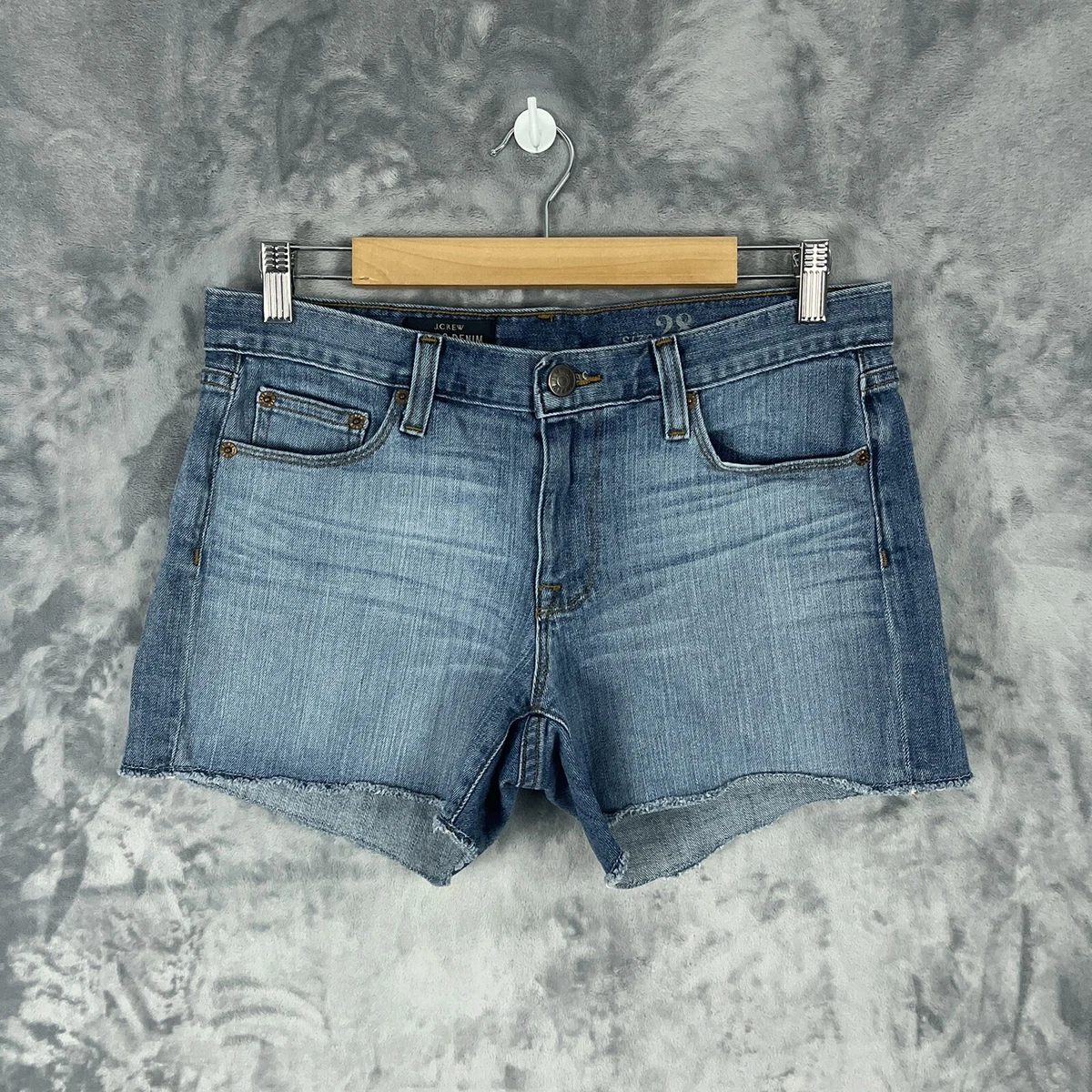 J crew indigo store denim shorts