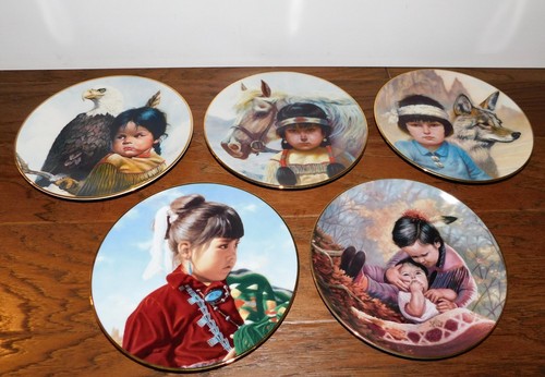 VNTG! Pride of America's Indians Plate Perillo Native American Child of Prairie+ - Picture 2 of 12