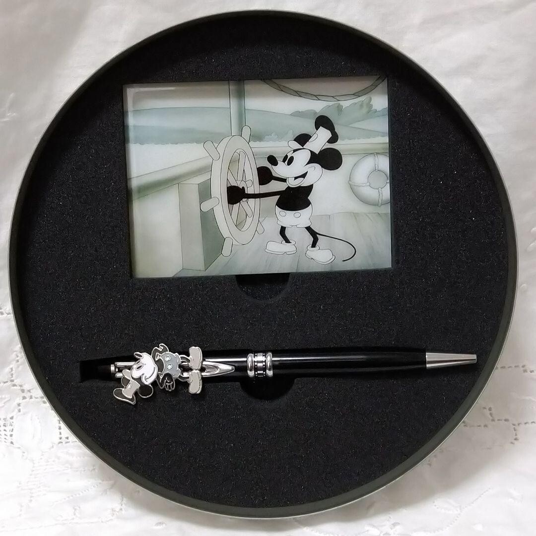 Disney Mickey Mouse Steamboat Willie Black Twisted Ballpoint Pen