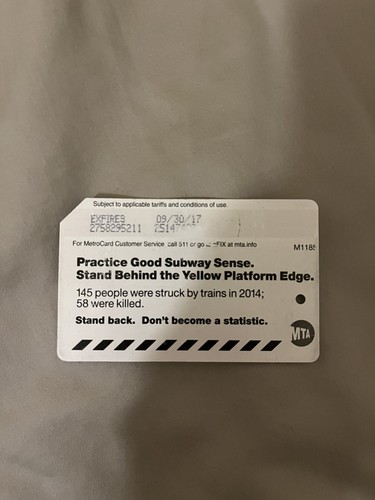 NYCT MTA MetroCard - Good Subway Sense