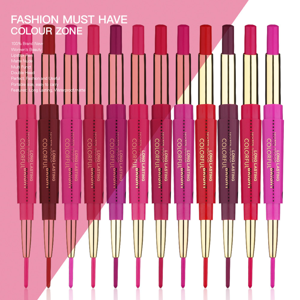 Crayon à Lèvres Waterproof Music Flower - Teinte Rose, Bordeaux, Mauve, Rouge | Parfait Pour Un Maquillage Longue Tenue