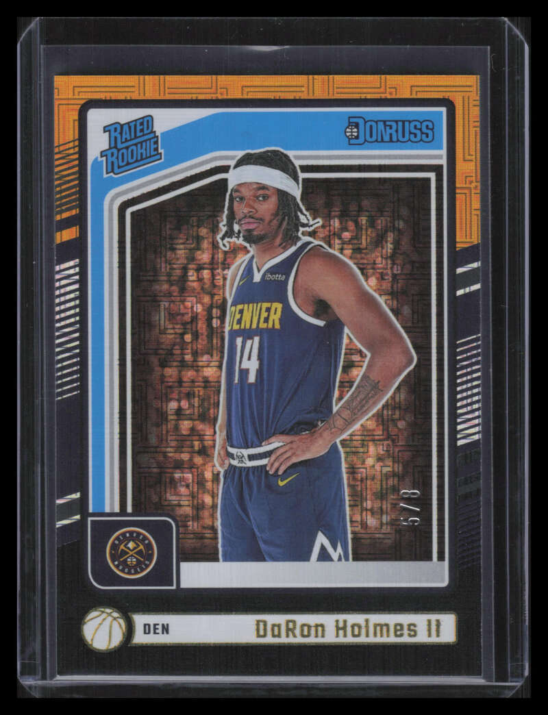 2024-25 Donruss Choice Black Gold 213 DaRon Holmes II RR Rated Rookie 5/8