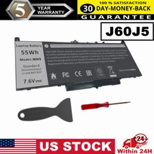 J60J5 Battery/Charger For Dell Latitude E7270 E7470 Series R1V85 451-BBSX 242WD