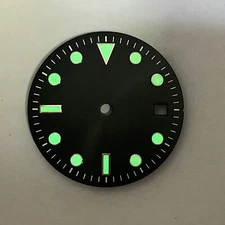 29mm Watch Dial Green Luminous for ETA2836 Japan 8215 8205 Mingzhu2813 movement