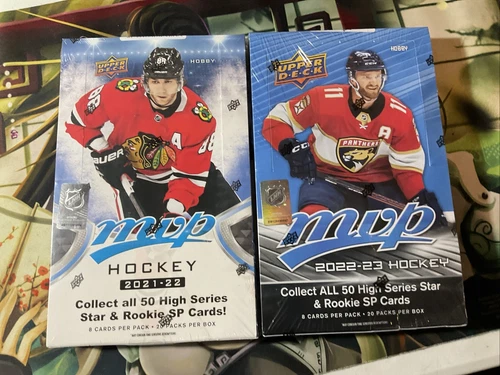2021/22 And 2022/2023. UPPER DECK MVP HOCKEY HOBBY  2. BOX  LOT-FACTORY SEALD