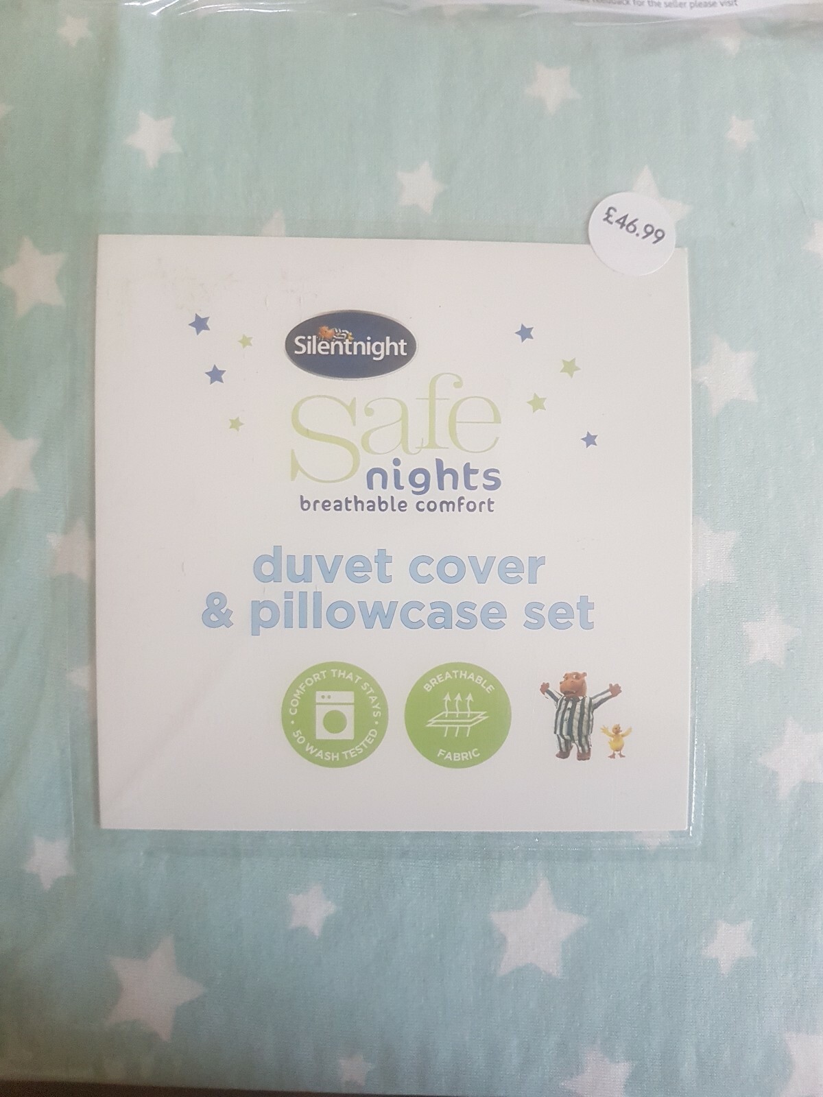 silentnight safe nights cot bed duvet
