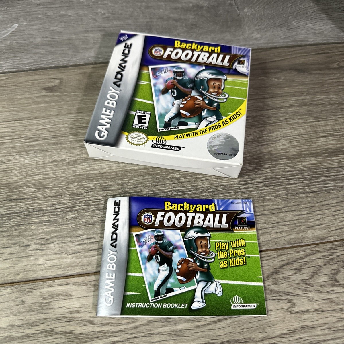 Backyard Sports Football 2007 - Nintendo Gameboy Advance GBA Box