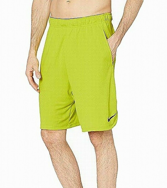 NIKE Men's Bright Green Standard Fit Athletic Shorts NEW Large Lg L | eBay
