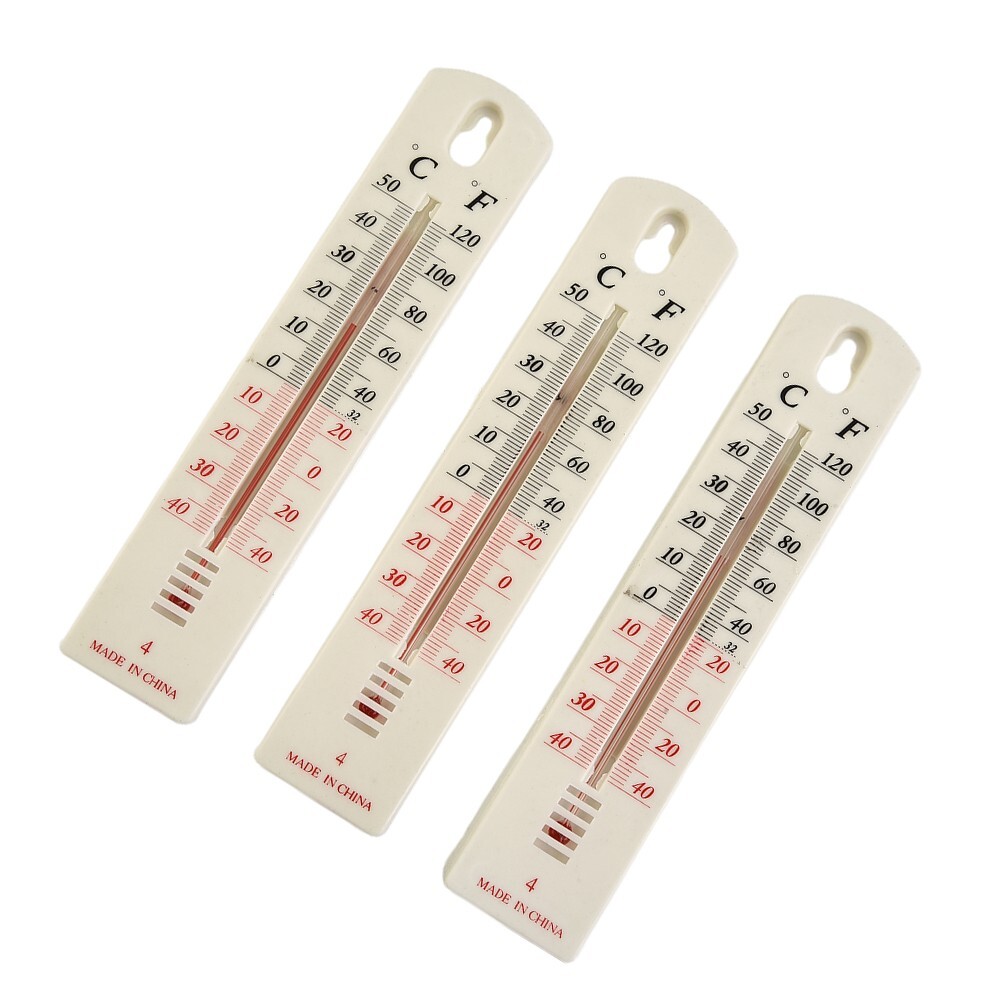 Fahrenheit and Celsius Analog Thermometer Perfect for Room or Garden Pack of 3