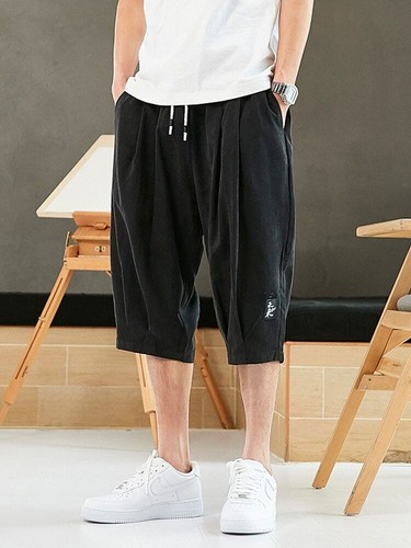 Pants Men Short Joggers Calf-Length Casual Pants Male Capris Trousers - 第 3/34 張圖片