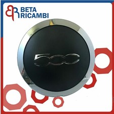 Coprimozzo Per Fiat 500 Coppetta Coppa Ruota Cerchi Lega Bordo Cromato