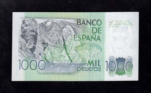 F.C. NÚMERO BAJO , 1000 PESETAS 1979, SIN SERIE , S/C . - Picture 2 of 2