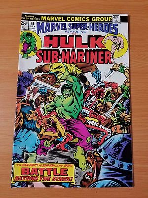 Marvel Super-Heroes #51 ~ Sehr Feine VF ~ (1975,Marvel Comics)