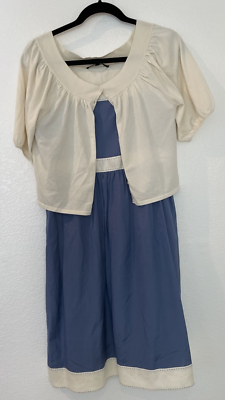 antonio melani blue and white dress Ombre Royal Blue Flutter Sleeve Tiered Formal Dress main image 1