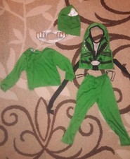 Green Ninja Avenger Deluxe Halloween Costume Size Toddler 2-4 