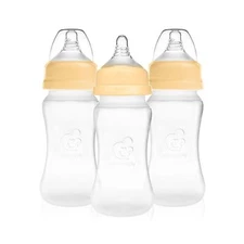 Nenesupply Silicone Baby Bottles Newborn Feeding Bottles Slow Flow Breastfeed...