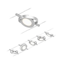 Paulmann Seilsystem Set RoundMac Wire Drahtseil Lampe 3000K Warmweiß 280lm 4,5 W