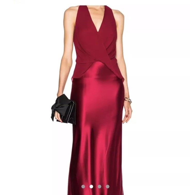 dion lee silk dress Dion Lee Hot Pink Satin Silk Dress (For Hire) EKOLUV
