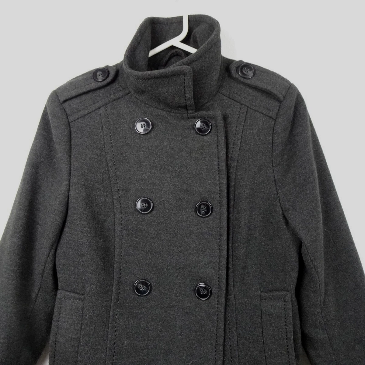 H&m stand top up collar coat