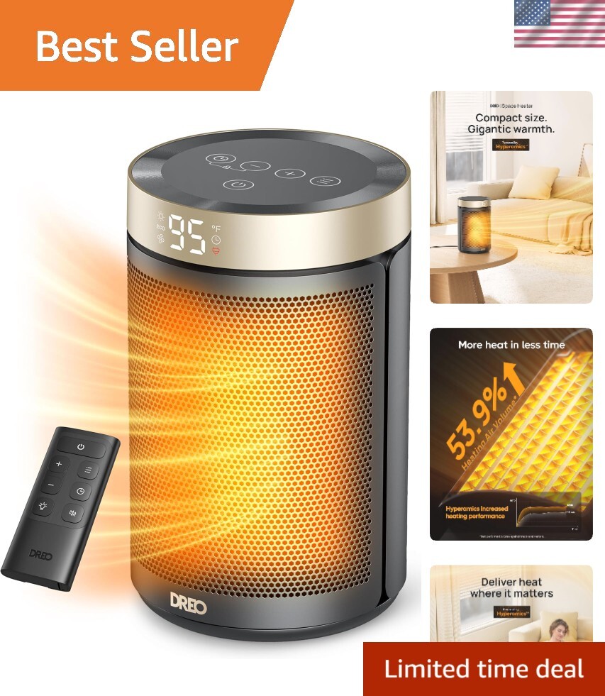 Space Heater, Portable Electric Heaters for Indoor Use with Thermostat and Re...-image