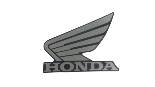 Honda Flügel Emblem Aufkleber SILBER Links f. Honda MSX u.a. 85x69mm 86202-K26-G - Afbeelding 1 van 5