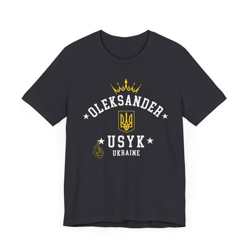 Oleksander Usyk T-Shirt Heavyweight Boxing Champion Ukraine Unisex Tee Shirt - Picture 4 of 25