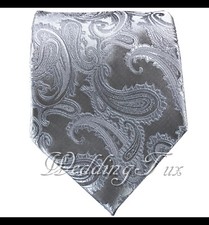 CLEARANCE MEN'S PAISLEY Microfiber SELF TIE NECK TIE FORMAL PARTY WEDDING PROM