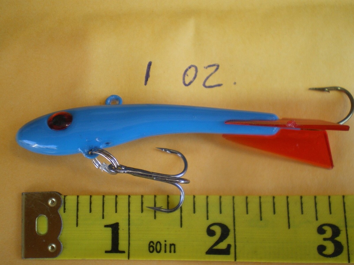 6 pz. MINNOW JIGGING/CASTING ESCA/PESCA SUL GHIACCIO 1 OZ. 7 COLORI