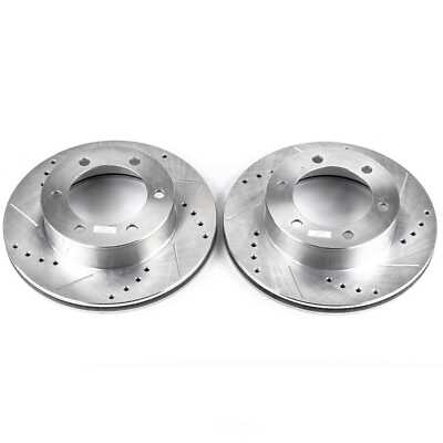 Disc Brake Rotor Set-Front Drilled, Slotted and Zinc Plated Brake Rotor ...