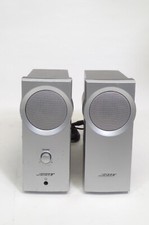 Bose Companion 2 Channel Silver Speakers No Power Cords AC ADAPTER REQUIRED