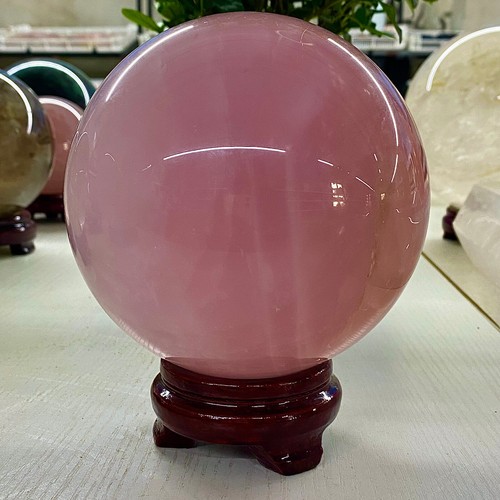 Bola de cristal rosa de ensueño natural de alta calidad 8,13 lb para curación - Imagen 6 de 12