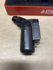Newport Zero Side Single Jet Torch Cigar Lighter - Metallic Gunmetal - New
